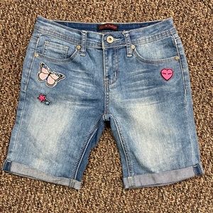Love Indigo Girls Denim Shorts size 12 Cuffed